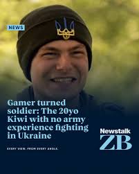 A 20-year-old from New Zealand, known as "Kiwi," joined the Ukrainian Army  to fight against the Russian invasion.