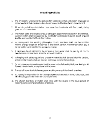 Policy And Procedure Manual Church Sample
