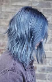 Smokey Ash Blue Short Blue Hair Silver Blue Hair Hair Color Blue