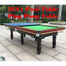 The pool table is usually the centre piece and there is often a dart board, football table and sometimes even a bar. 2in1 American Snooker Pool Table Ping Pong Table 1 Month Pre Order Shopee Malaysia
