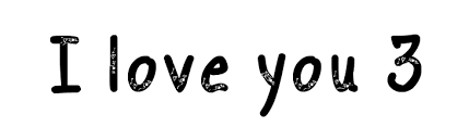 Every font is free to download! I Love You 3 Font Ffonts Net
