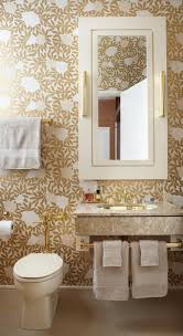 Dream Spaces 10 Ultraglam Powder Rooms Powder Room Design Bathroom Design Small Powder Room Wallpaper