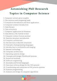 My m.tech thesis topic is survey of strategies for enhancing computer science education undergraduate students learning of c++ programming there is a large literature on this topic in computer science, but it is usually more focussed on computer vision than medical applications. Guide For A Flawless Phd In Computer Science
