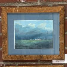We have a few paintings by local iconic artist, Wayne Fulcher  (1939-2016)...The Cape Henry Lighthouses, nearby seaside respites, sailing  adventures, beaches, and many more! Come visit us