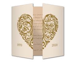 Einladungskarten Goldene Hochzeit Kuverts Inklusive