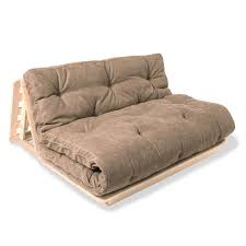 Make the most of your space with a futon. Futon 140x200 Layti 140 Sofa Bed Raw Wood Beige Lunares Store