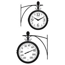 Alibaba.com offers 1,359 decorative wall thermometer products. Taylor Station Two Sided Thermometer And Clock Outdoor Clock Outdoor Thermometer Train Station Clock