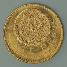In design und in den abmessungen. Delgrey Edle Metalle Munzen 20 Pesos Veinte Pesos 1959 Mexiko 900er Gold Aztekenkalender Mexico