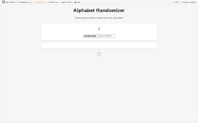 On our site the random function . Alphabet Randomizer Perchance Generator