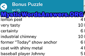 7 little words answers daily puzzle, bonus puzzle and packs puzzle. July 25 2019 7 Little Words Bonus Puzzles Answers