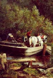 Detail From A Scene On The River Stour The White Horse Painting By John Constable 1819 British Art White Horse Painting British Artist