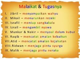 Sebutkan 10 Malaikat Allah Brainly Co Id