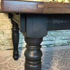 Carbon Grey Farmhouse Table Grey Painted Furniture Painted Kitchen Tables Chalk Paint Kitchen Table