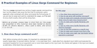 8 Practical Examples Of Linux Xargs Command For Beginners