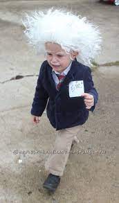 Cool Homemade Albert Einstein Toddler Costume Halloween Costumes For Kids Toddler Halloween Costumes Homemade Halloween Costumes