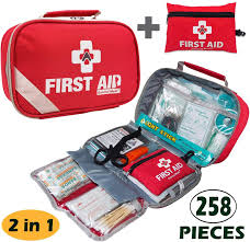 2 In 1 First Aid Kit 215piece Bonus 43piece Mini First Aid Kit In 2020 Mini First Aid Kit First Aid Kit Travel First Aid