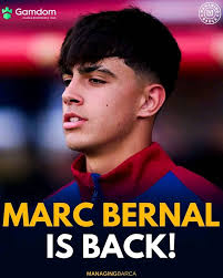 Marc Bernal in training today 🔥🔥 He's actually back 🫡