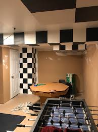 Move all furniture out of the room or out of your way. Ready To Start Painting Walls In My Soon To Be Nascar Man Cave Just Finished The Last Of The Checkered Theme I Am Putting In The Man Cave Nascar