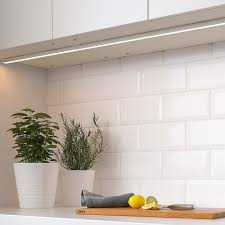 Now the bright white sink and the white subway tiles make the cabinets look dingy. Mittled Led Kitchen Worktop Lighting Strip Dimmable White 80 Cm Ikea