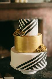 Black And Gold Art Deco Cake Lindsay Marty S Wedding Featured In Grey Likes Weddings Art Deco Wedding Cake Art Deco Cake Succulent Wedding Cakes