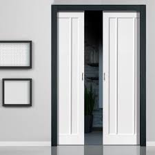 Shop our glass front doors. Double Pocket Jamaica Shaker Panel White Sliding Door System In Three Size Widths Whiteshakerpocke White Paneling Sliding Doors Interior Sliding French Doors