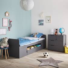 Côté esthétisme, ce lit maison pour enfant offre un design scandinave et épuré. Cool Lit 1 Place Gris Avec Rangements Chambre Enfant Chambre Garcon Decoration Deco Ma Chambre Bebe Alinea Deco Chambre Enfant Chambre Bebe Meuble