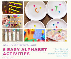 Teaching my preschoolers letters, shapes, numbers, and colours has always been one of my favourite things to do. 6 Easy Alphabet Activities For Toddlers And Preschoolers Teach Talk Inspire