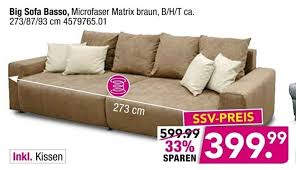 Im umfangreichen sortiment unseres möbel shops finden sie big sofas in unterschiedlichen ausführungen, die mit einer breite. Big Sofa Basso Angebot Bei Mobel Boss