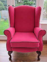 hot pink accent chair pink furniture hot pink furniture vintage wingback chair