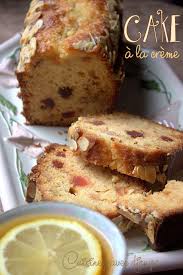 Cake A La Creme Fraiche Epaisse Fruits Confits Varies Recette Gateau Creme Fraiche Creme Pour Gateau Fruits Confits