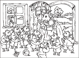Der Wolf Und Die 7 Geisslein Malbuch Vorlagen Mandala Ausmalen Ausmalbilder