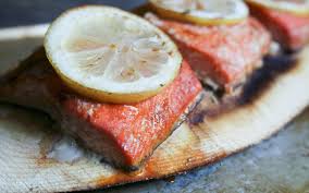 easy grilled cedar planked salmon with