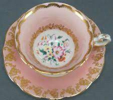 Eb foley bone china 1850 england floral green & ivory tea cup and saucer set #foley. Foley Bone China Floral Pink Gilt J488 Tea Cup Saucer Circa 1948 1963 Tea Cups Tea Cup Saucer Pink Coffee Cups