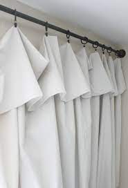 Theater drapes and stage curtains are large pieces of cloth that are designed to mask backstage areas of a theater from spectators. The Easiest Curtains You Ll Ever Hang An Inspired Nest Simple Curtains Drop Cloth Curtains Canvas Drop Cloth Curtains