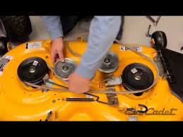 To change or replace the deck belt on your tractor, proceed as follows: How To Change The Deck Belt On A Cub Cadet Riding Lawn Mower Using Model 13wx90as010 Youtube