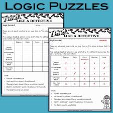 Mystery Activities For Kids Think Like A Detective Critical Thinking Activities Logic Puzzles Kid Logic