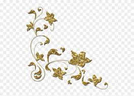 Download Golden Floral Border Transparent Background Png Vektor Bunga Gold Png Free Transparent Png Clipart Images Download