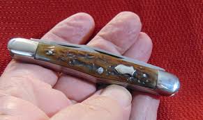 E c simmons pocket knife st louis : Vintage Used Old E C Simmons Keen Kutter St Louis Whitter 8316 Knife Bone 1870 1940