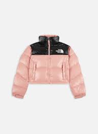 The North Face Wmns Nuptse Short Jacket Women Rose Tan Graffitishop