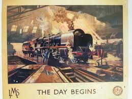 Pin By Dan Garcia On Railroad Art Train Posters Railway Posters Large Poster Art