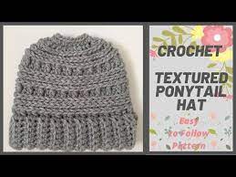Crochet Ponytail Hat Youtube Ponytail Hat Crochet Crochet Ponytail Ponytail Hat