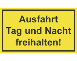 Vielleicht hilft dieses schild ihre einfahrt/ausfahrt endlich dauerhaft frei zu bekommen. Schild Ausfahrt Tag Und Nacht Freihalten 250x150 Mm Bei Hornbach Kaufen