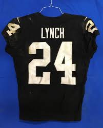 Get your dog ready for the game with this officially licensed ncaa nike raiders #24 marshawn lynch black team color women's stitched nfl elite jersey. Nfl Auction California Wildfire Relief Raiders Marshawn Lynch Game Worn Jersey 10 14 18