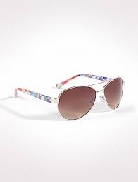Multicolor Floral Aviator Sunglasses Dressbarn Aviator Sunglasses Sunglasses Dressbarn