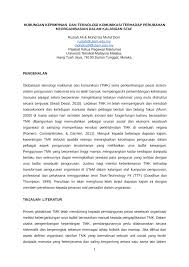 Proses pengajaran dan pembelajaran akan lebih menarik dan dan berkesan contohnya menggunakan alat seperti powerpoint, flash, video, visual dan mereka hanya perlu mengaplikasikan alatan tersebut ke dalam. Pdf Utem 1 Hubungan Kepimpinan Dan Teknologi Komunikasi Terhadap Perubahan Docx Edited 9julai2018 Editor