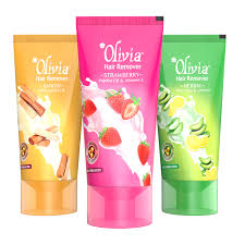 Want to easily remove unwanted hair? Olivia Hair Remover Cream Packshot