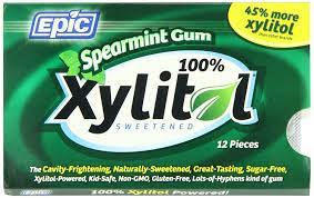 Xylosweet is a 100% pure xylitol sweetener derived from the fibrous parts of plants, similar in taste to regular organic sugar. Epic Dental 100 Xylitol Sweetened Gum Spearmint 12 Count Pack Of 12 Visit The Image Link More Details Spearmint Gum Xylitol Gum Xylitol
