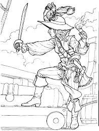 Pirate on ship cartoon coloring book. Online Coloring Pages Pirates Coloring The Girl Pirate The Pirates