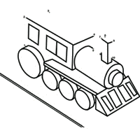 Train 1 To 10 Puzzles Surfnetkids 10 Things Learn To Count Train