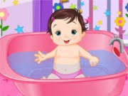 Baby needs a bath and it's your task to give her one. Dora Baby Bath Game